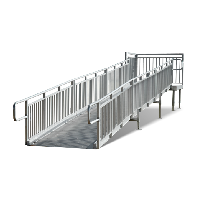 BIM objects Free download! Universal Aluminum Wheelchair Ramp System