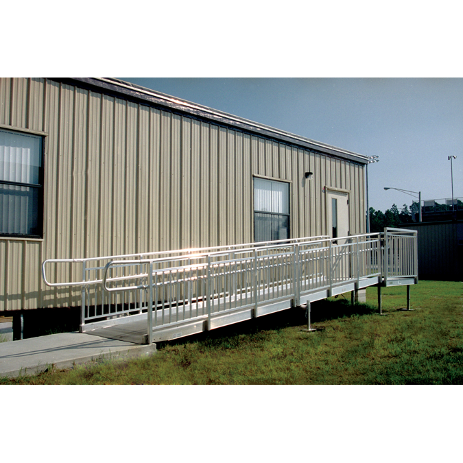 BIM objects - Free download! Universal Aluminum Wheelchair Ramp System ...