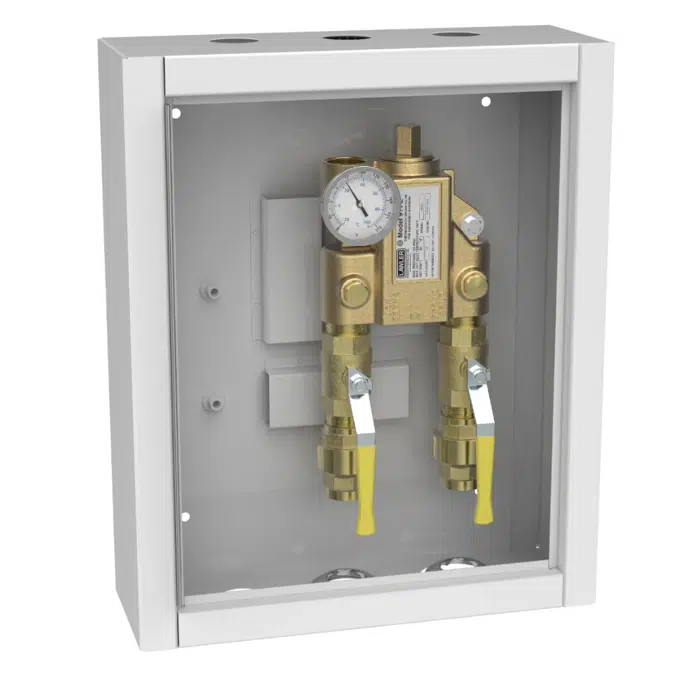 911E Thermometer with Inlet Piping Cabinet