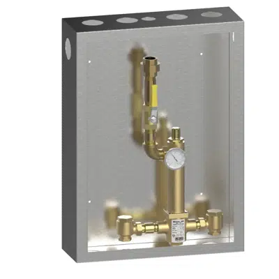Image for 802 Piped Thermometer Ball Valve Union Cabinet