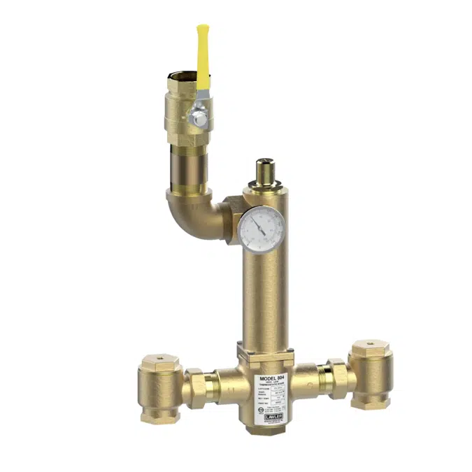 804 Piped Thermometer Ball Valve