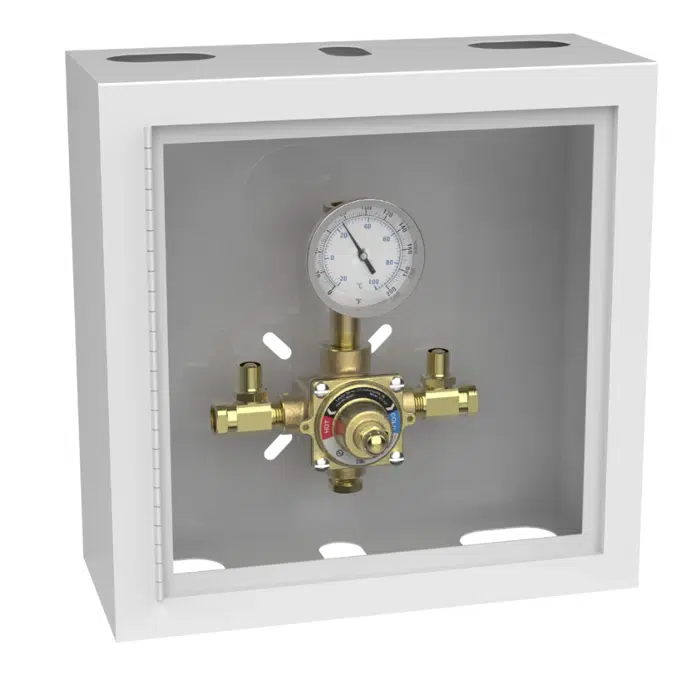 310-50 Piped Thermometer Cabinet