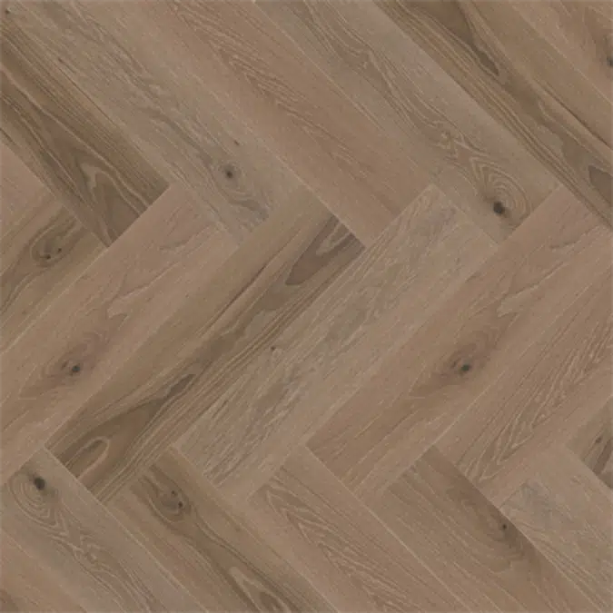 5" White Oak Sand Castle Character Brushed - Herringbone