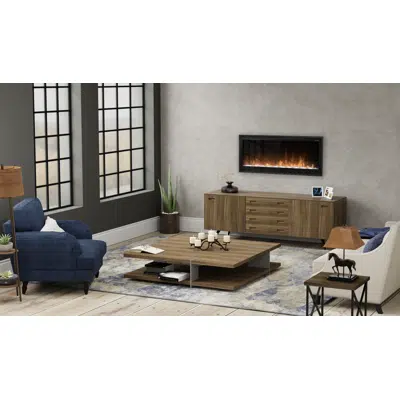 Image for Slim Linear Electric Fireplace PLF4214-XS