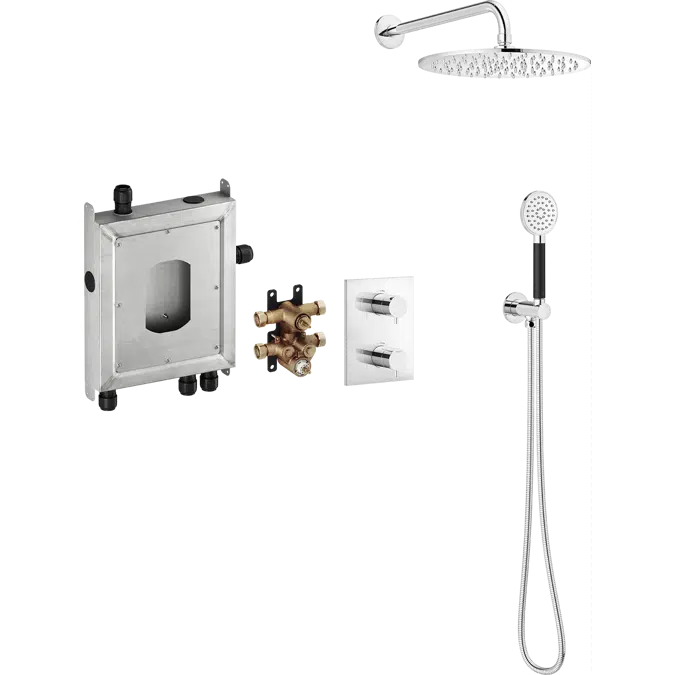 INXX II Concealed shower system wall