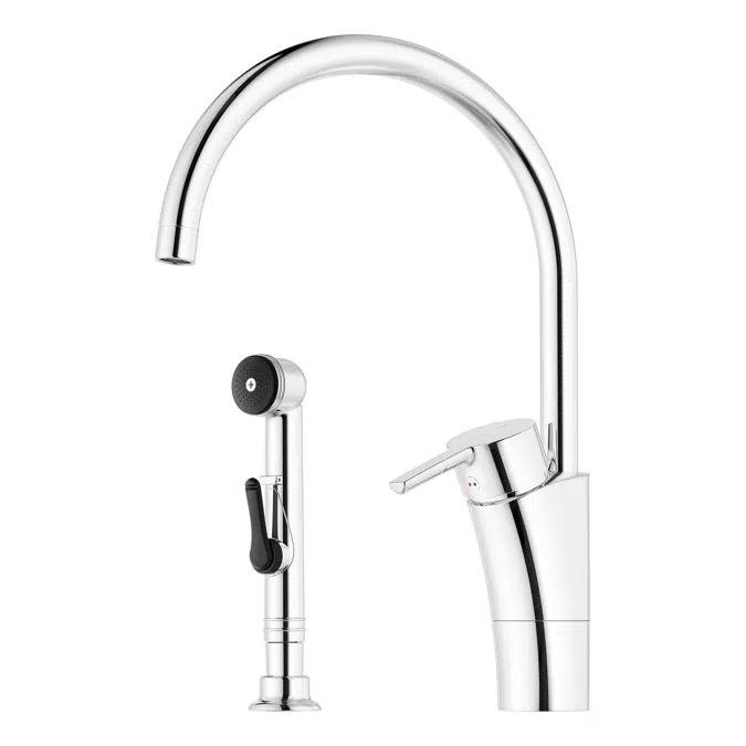 MMIX II Kitchen mixer soft with selfclosing handshower