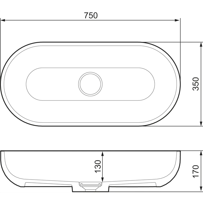 LAVA III Wash basin - large