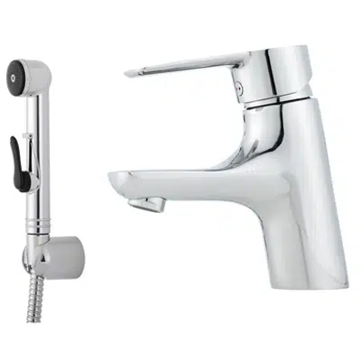 Mora Cera B5 Basin Mixer with self-closing handshower