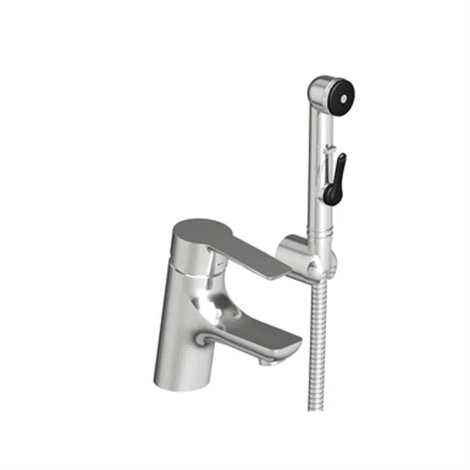 Mora Cera B5 Basin Mixer with self-closing handshower
