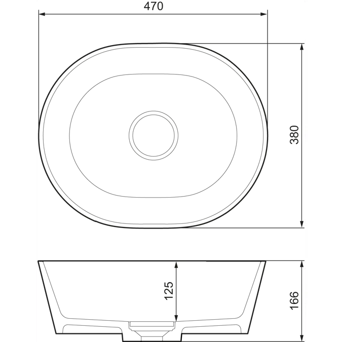 LAVA II Wash basin - small