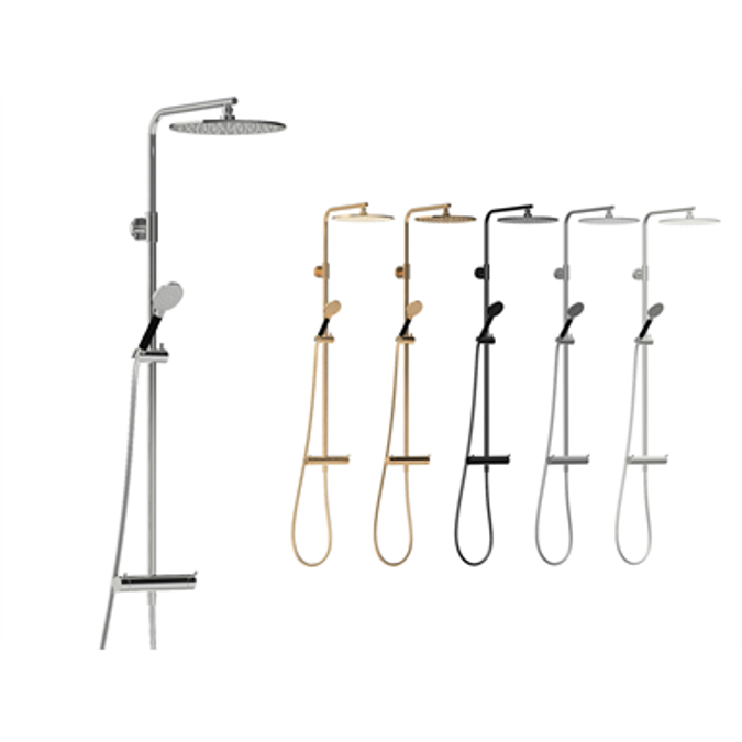 BIM objects Free download! MORA INXX II Shower system kit 150 c/c