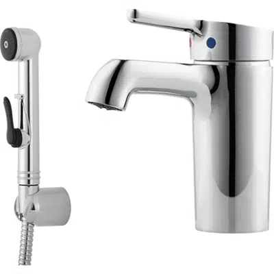 Mora One Basin Mixer with selfclosing handshower