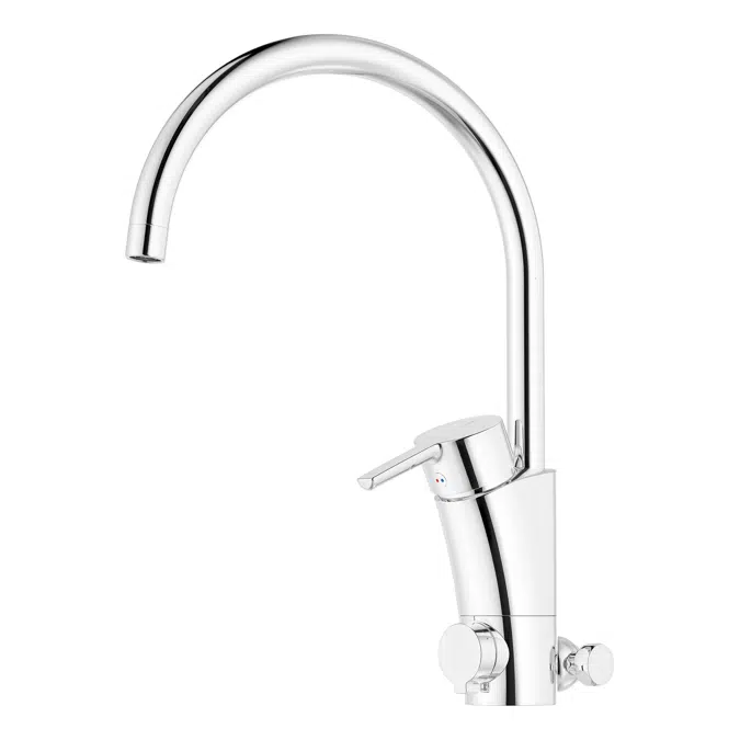MMIX II Kitchen mixer soft with dishwasher valve for sink and floor