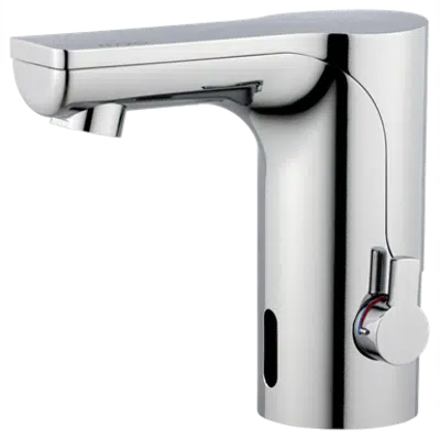 Mora MMIX Tronic Basin Mixer with temperature knob图像