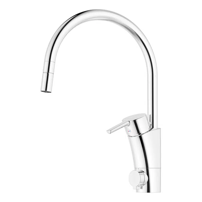 MMIX II Kitchen mixer soft with ball-jointed aerator and dishwasher valve