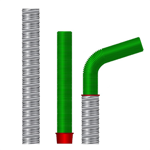 recess tube-fill hose (interruptions deposit expansion joints and recesses)