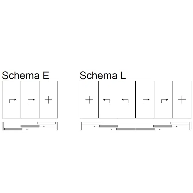 UNILUX - wood-alu lift & slide door, Scheme L