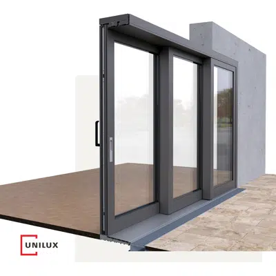 Image for Wood-alu lift & slide door, Scheme L
