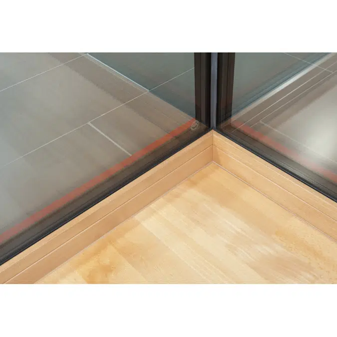 UNILUX OpenView - wood-alu all-glass corner