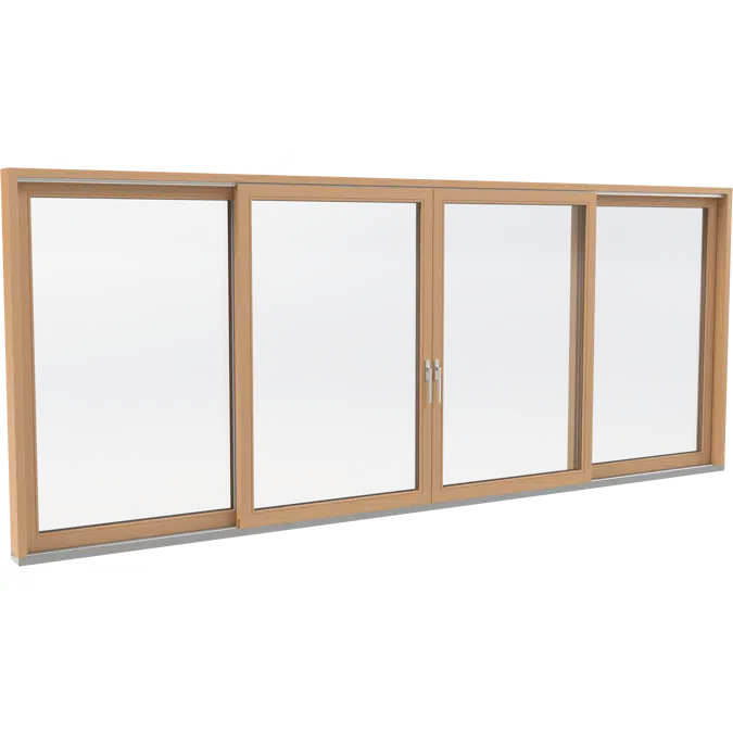 UNILUX - wood-alu lift & slide door, Scheme C