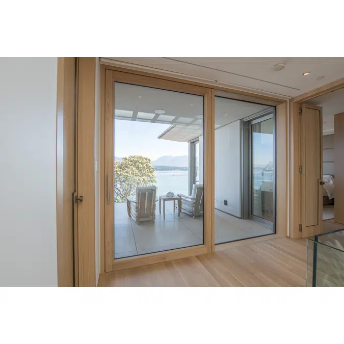 UNILUX - wood-alu lift & slide door, Scheme A