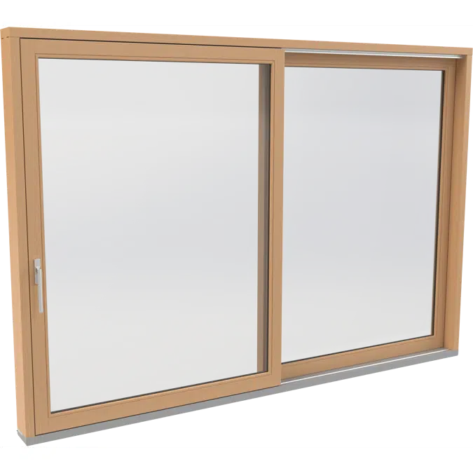 UNILUX - wood-alu lift & slide door, Scheme A