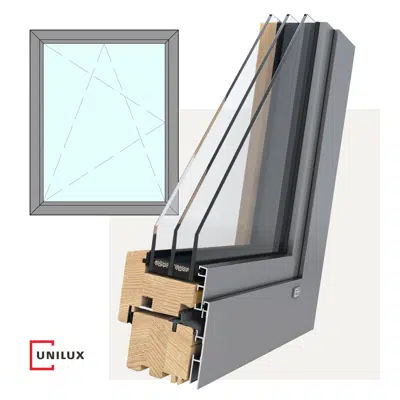 Image for ModernLine - wood-alu window tilt & turn, single sash