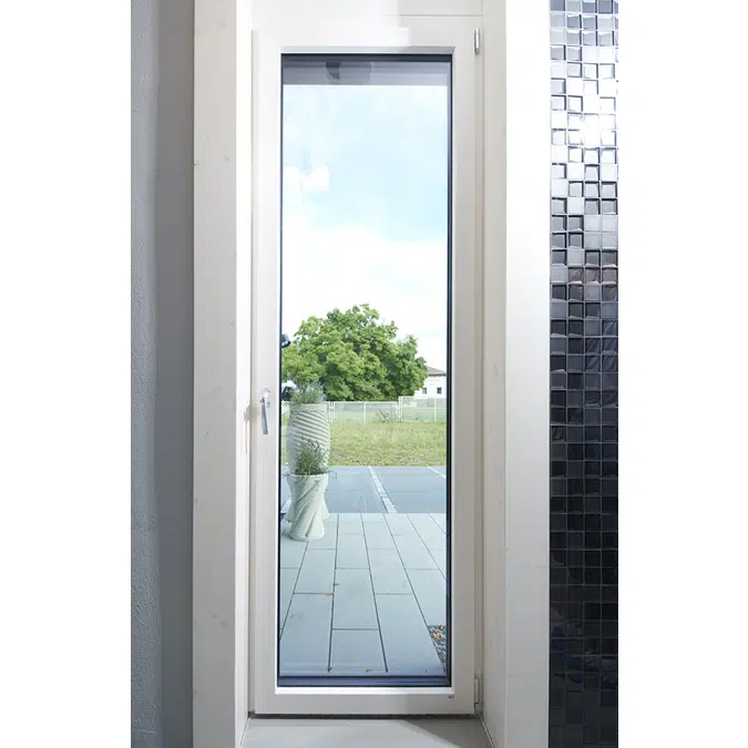 UNILUX DesignLine - wood-alu window & balcony door tilt & turn, single leaf