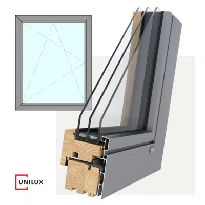 Image for DesignLine - wood-alu window tilt & turn, single sash