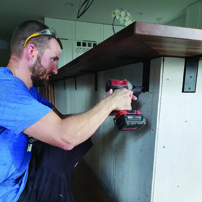 Front Mounting Countertop Bracket