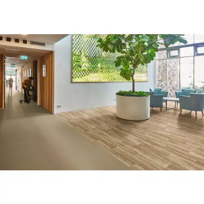 U3-U4 acoustic heterogeneous PVC resilient flooring in sheet图像