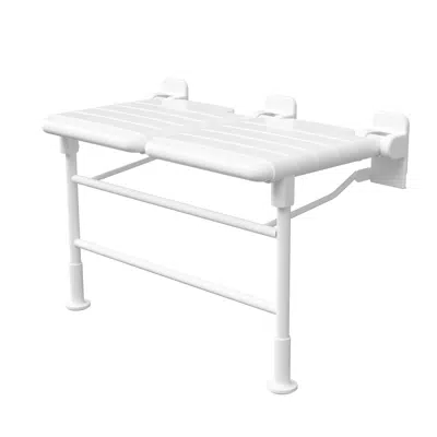 imazhi i ADA Nylon Bench Shower Seats with Legs - White