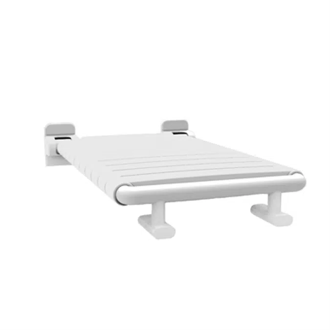 ADA Nylon Tub Seat with Skis - White