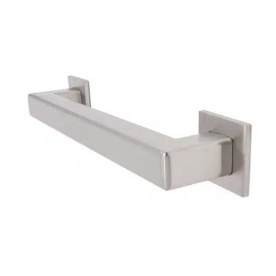 画像 Squared 8000 Series Decorative ADA Grab Bars - Satin Stainless - 12", 16", 18", 24", 30", 36", 42", 48"