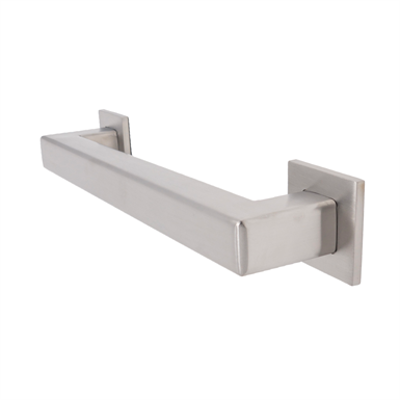 Image for Squared 8000 Series Decorative ADA Grab Bars - Satin Stainless - 12", 16", 18", 24", 30", 36", 42", 48"