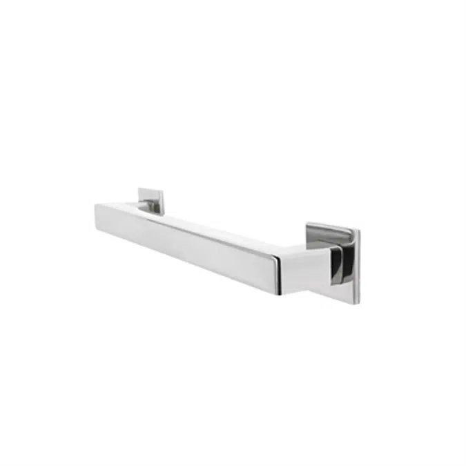 Squared 8000 Series Decorative ADA Grab Bars - Bright Polished - 12", 16", 18", 24", 30", 36", 42", 48"