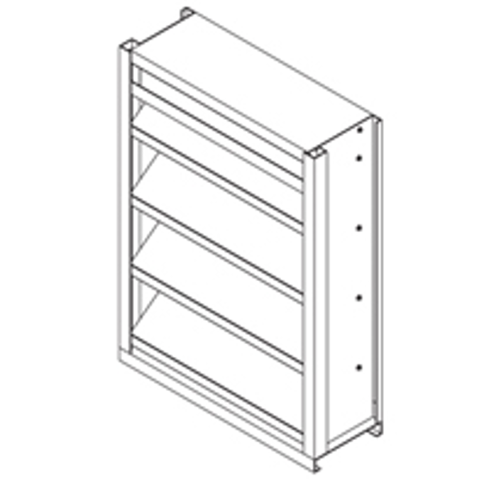 BIM objects - Free download! Extruded Aluminum Louver, 6