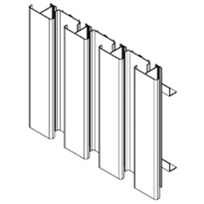 BIM objects - Free download! Extruded Aluminum Sight Screen, 4