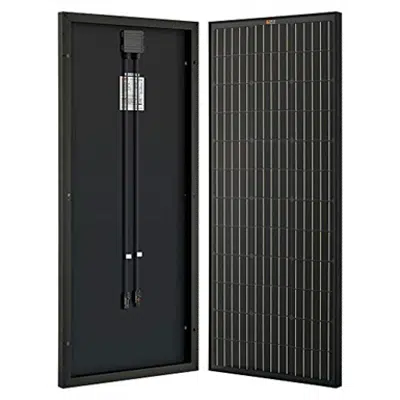 billede til Rich Solar Black 100 Watt 12 Volt Monocrystalline Solar Panel