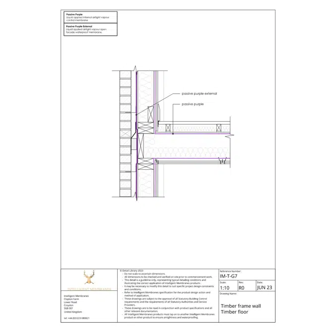 Airtight Liquid Vapour Control - Passive Purple - The Intelligent Membrane
