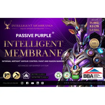 Airtight Liquid Vapour Control - Passive Purple - The Intelligent Membrane 이미지