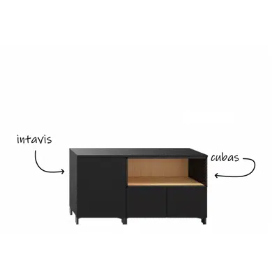 изображение для Storage system Cubas Metal shelf 1600x440x850