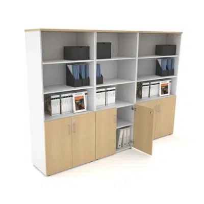 Image for Uniform Large Storage Cupboard with Small Doors [2400W x 1870H x 350 & 450D]