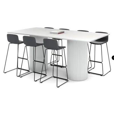 Image for Baobab Circular Base Counter Rectangle Table 2400L x 1200W