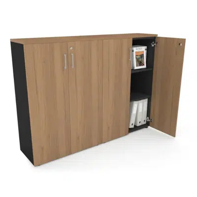Imagem para Uniform Medium Storage Cupboard with Medium Doors [1600W x 1170H x 350D]}