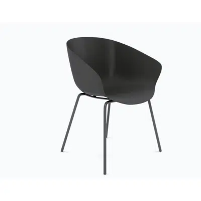 Image for Teddy Plastic Tub Chair - 4 Leg Base