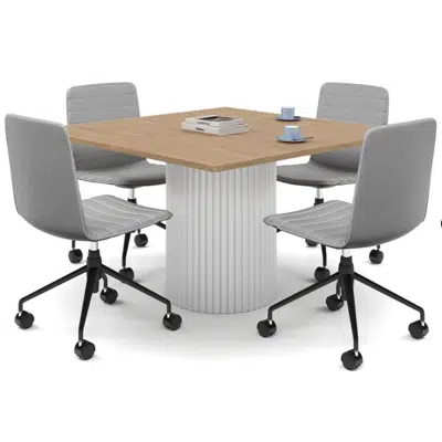 Image for Baobab Circular Base Boardroom Rectangle Table [1200L x 1200W]