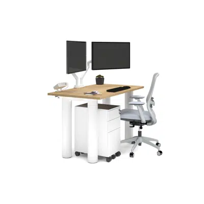 Image for Quadro Cylinder Office Desk