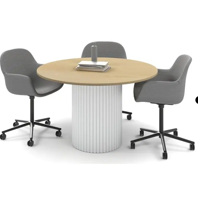 BIM objects - Free download! Baobab Circular Base Meeting Round Table ...