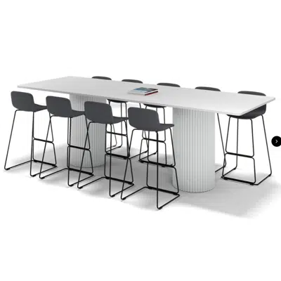 Imagem para Baobab Circular Base Counter Rectangle Table 3200L x 1100W}